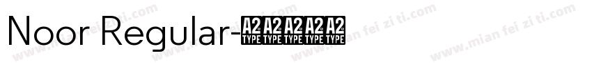 Noor Regular字体转换